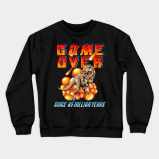 Game Over T-Rex Pixel Art Crewneck Sweatshirt